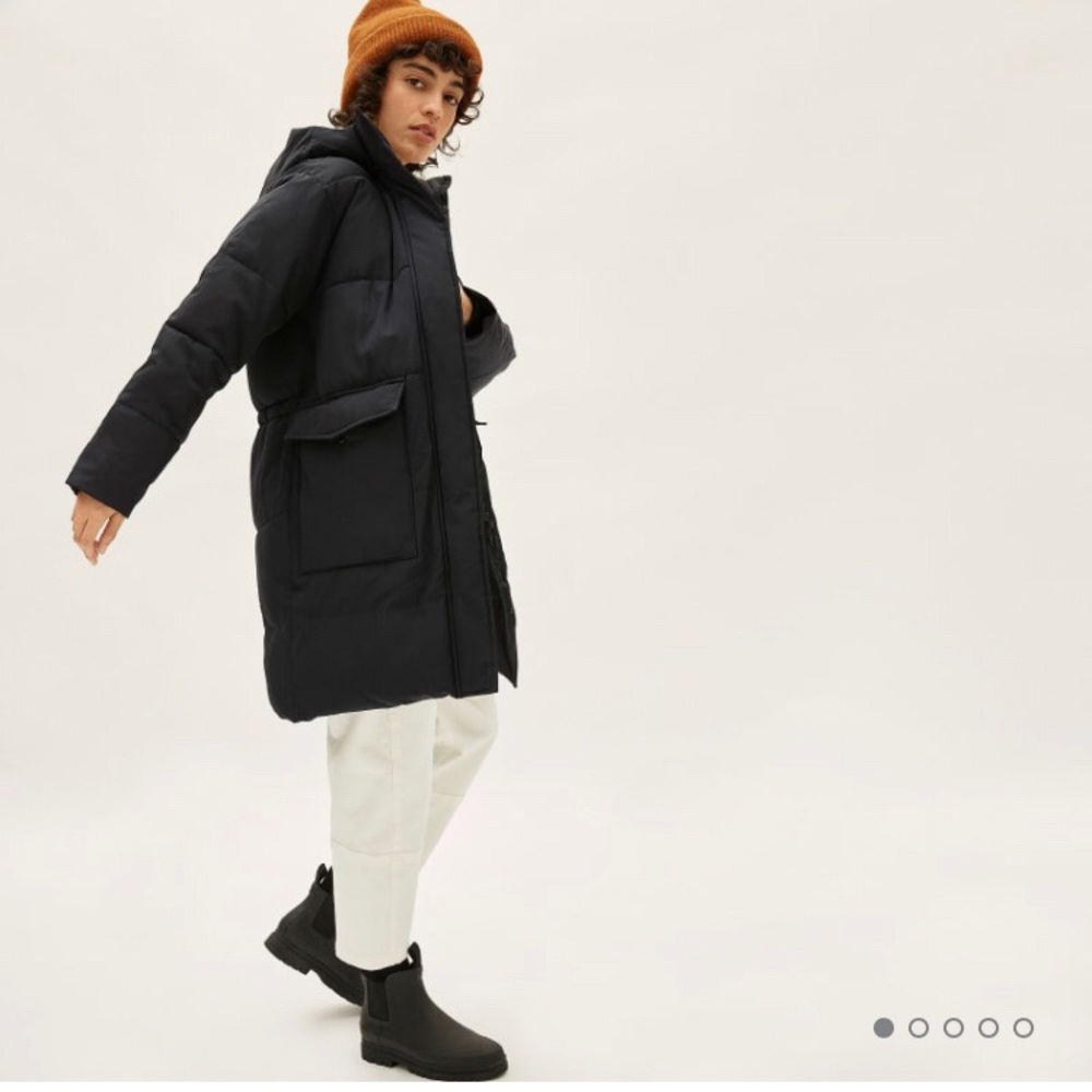 Everlane renew long puffer coat